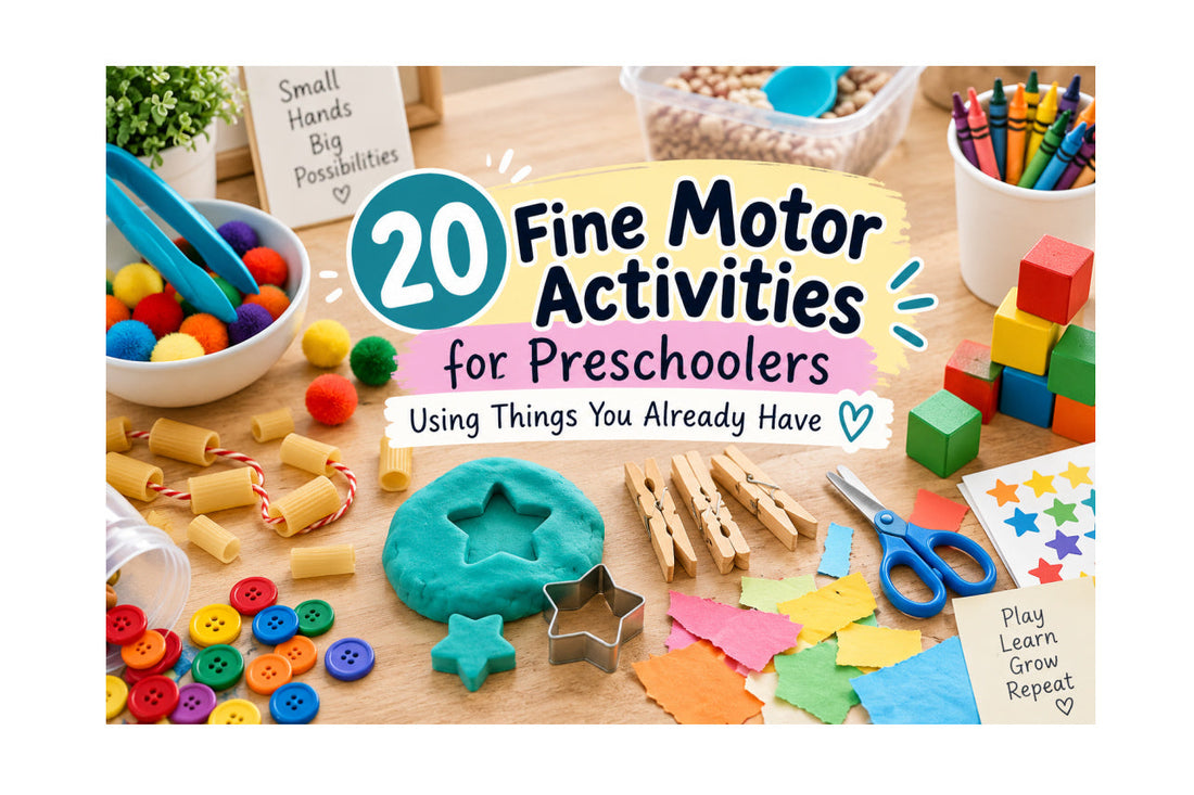 20 Fine Motor Activities for Preschoolers Using Things You Already Have